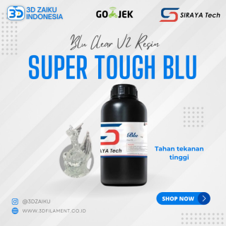 Original Siraya Tech Super Tough Blu and Blu Clear V2 Resin 3D Printer - Clear V2